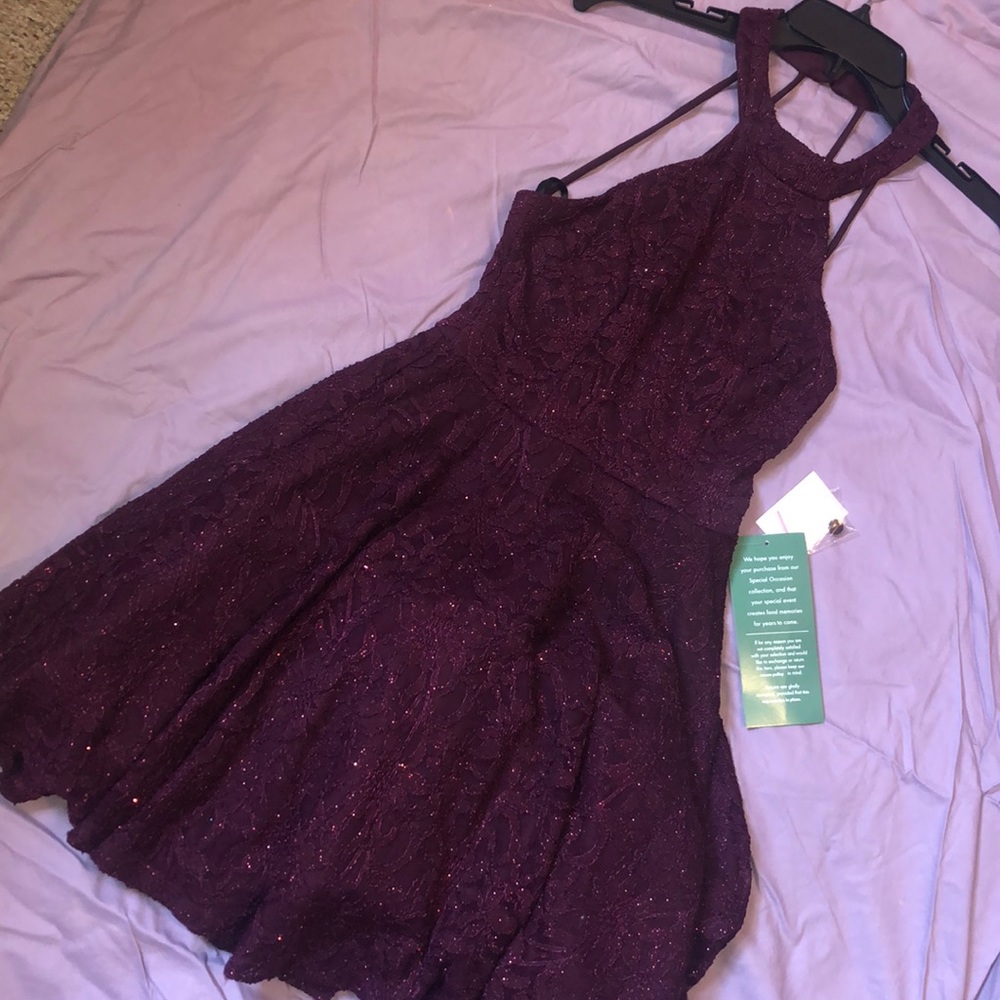 Sparkly maroon homecoming/prom dress